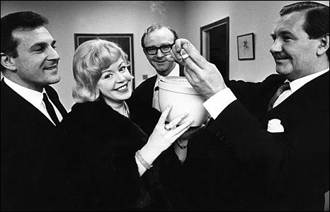 left to right Ernest Maxin, Kathy, Bill Cotton and Tom Sloane