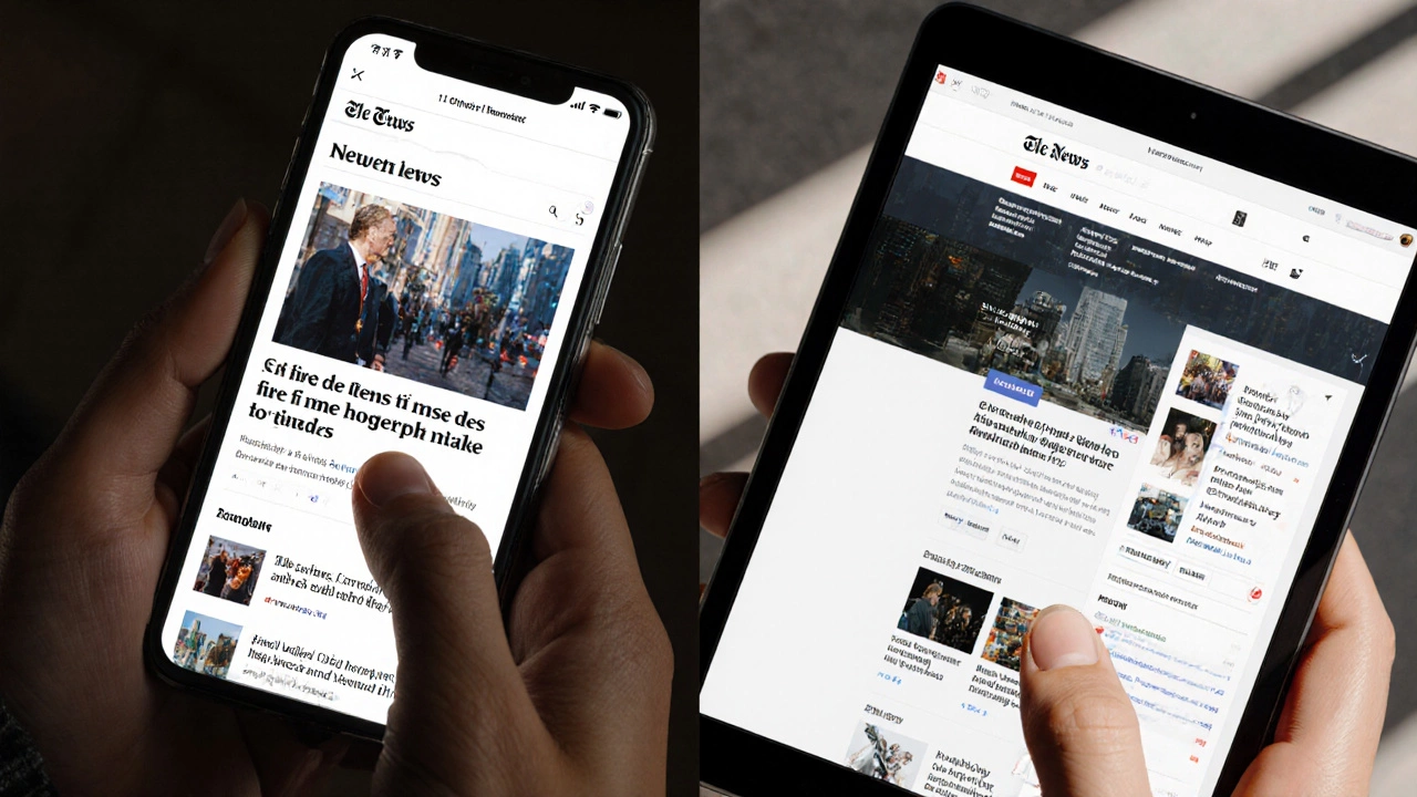 Smartphone displaying a broken mobile website next to a tablet showing the same site fixed with proper sizing and spacing.