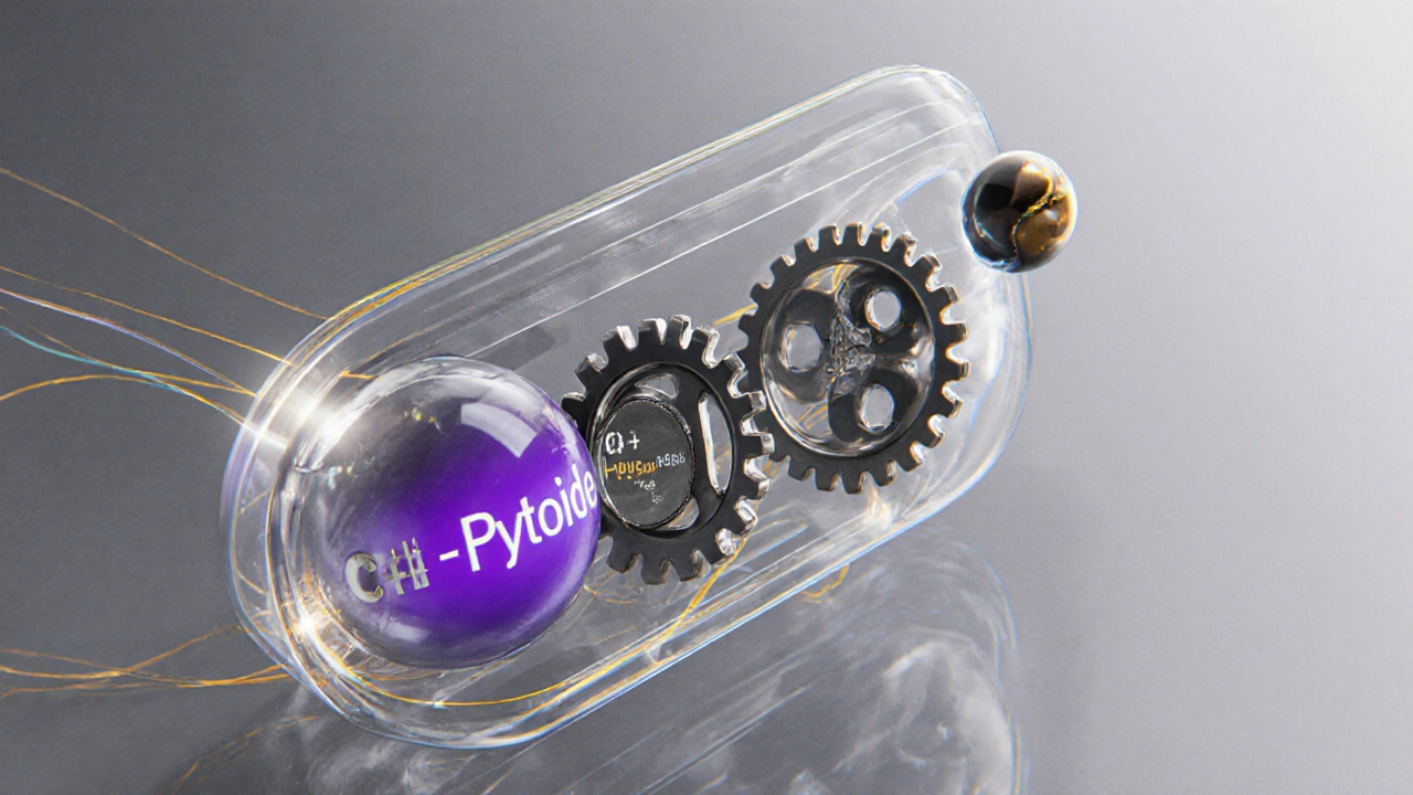 Transparent browser showing JavaScript threads and C++ gears powering its engine.