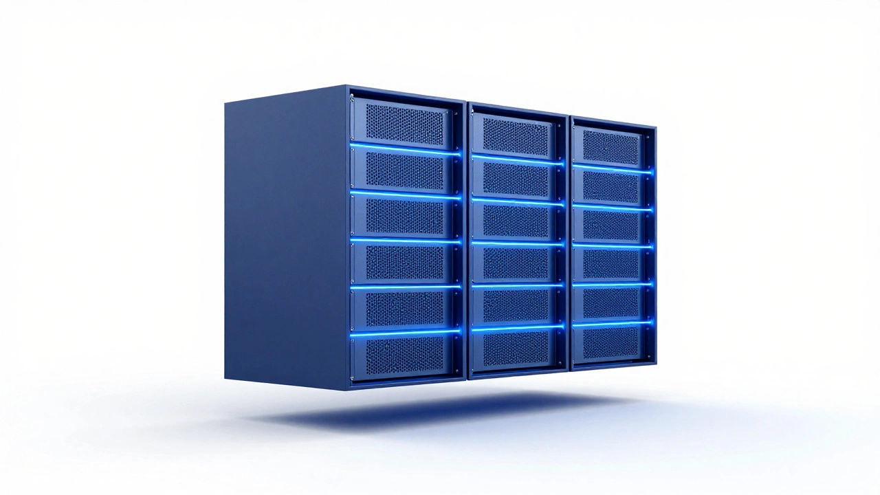 Minimalist server infrastructure with geometric design