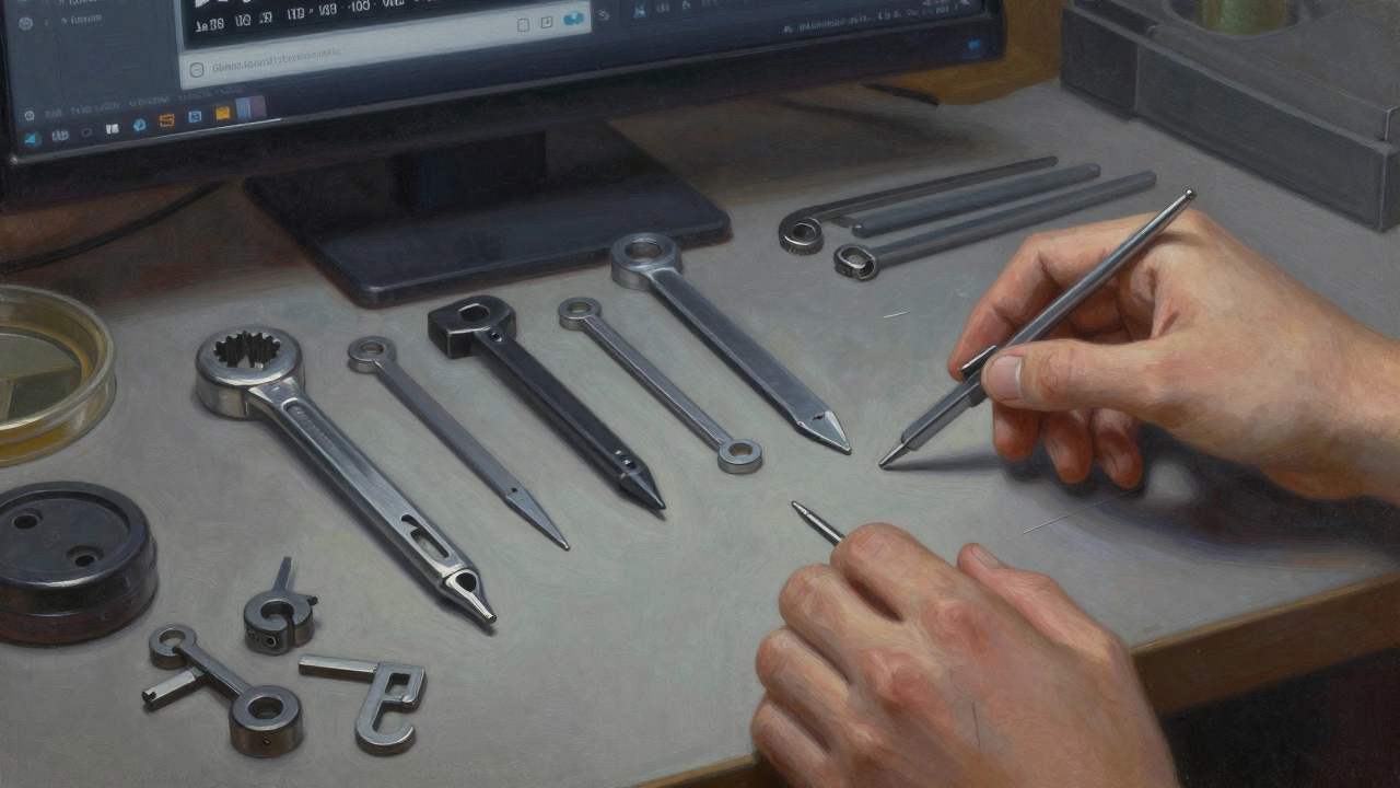 An abstract toolbox with C++ tools like classes and templates neatly arranged, while raw integers and pointers lie scattered on the floor.