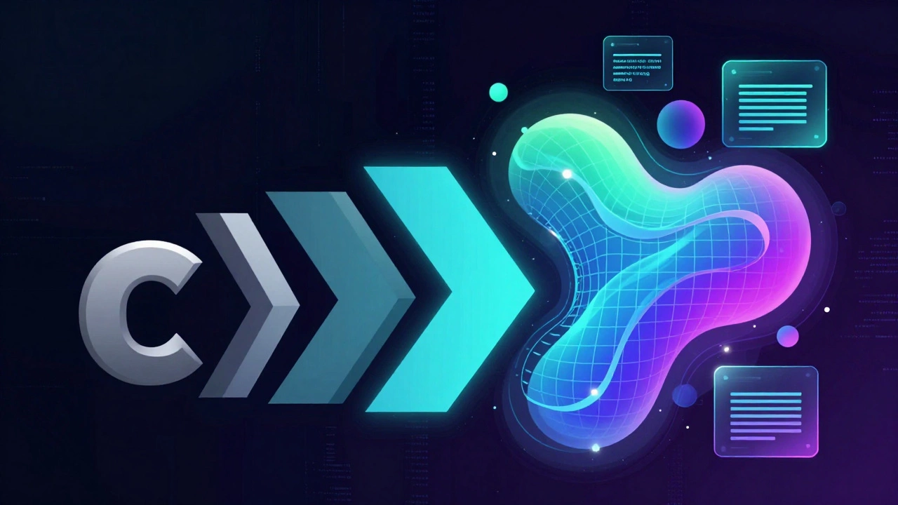 Abstract visualization of CSS evolving from static blocks to fluid layouts