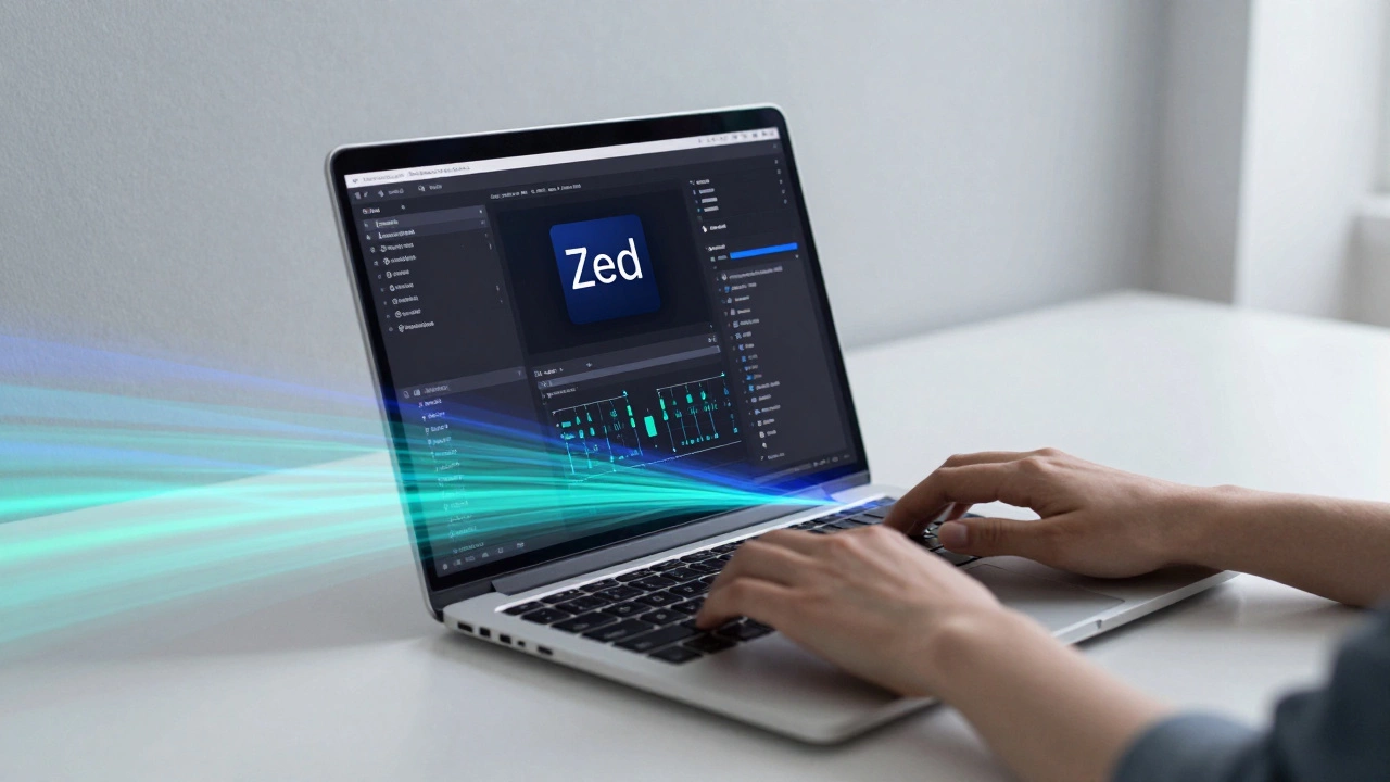 Fast-paced coding session on a lightweight editor with data streams
