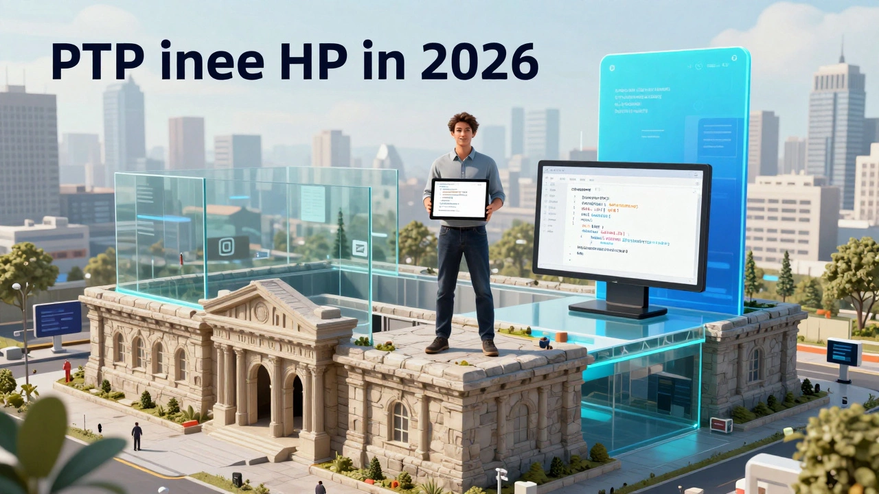 Modernized building structure symbolizing PHP's evolution and continued relevance