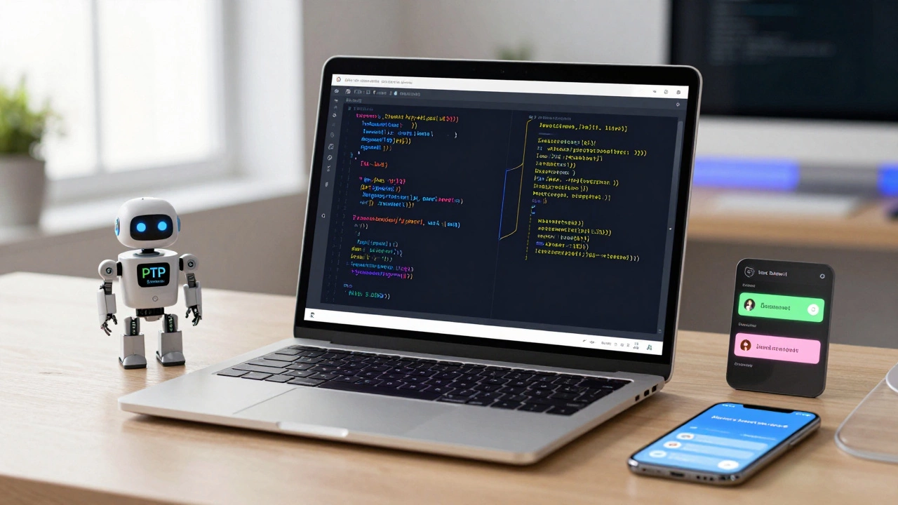 Developer workspace showcasing hybrid Python and JS architecture