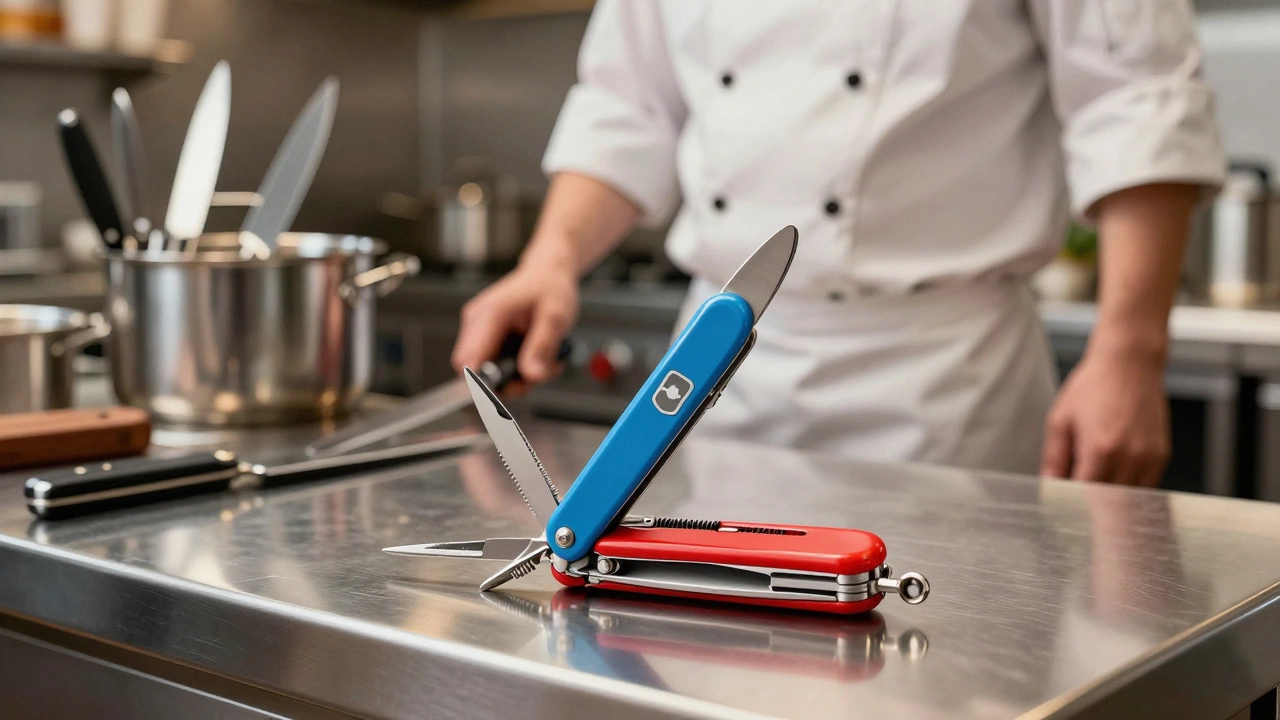 Swiss Army knife vs professional kitchen tools metaphor for coding editors