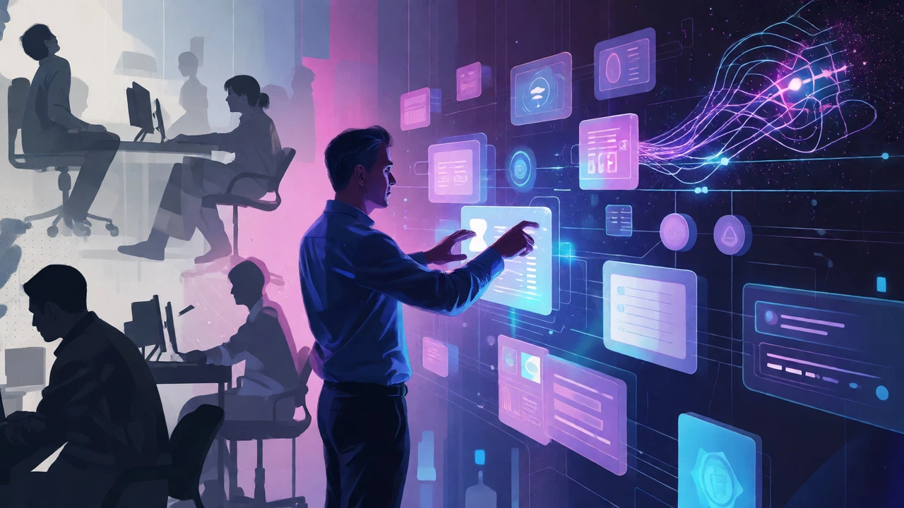 Senior designer using AI tools for strategic UX design